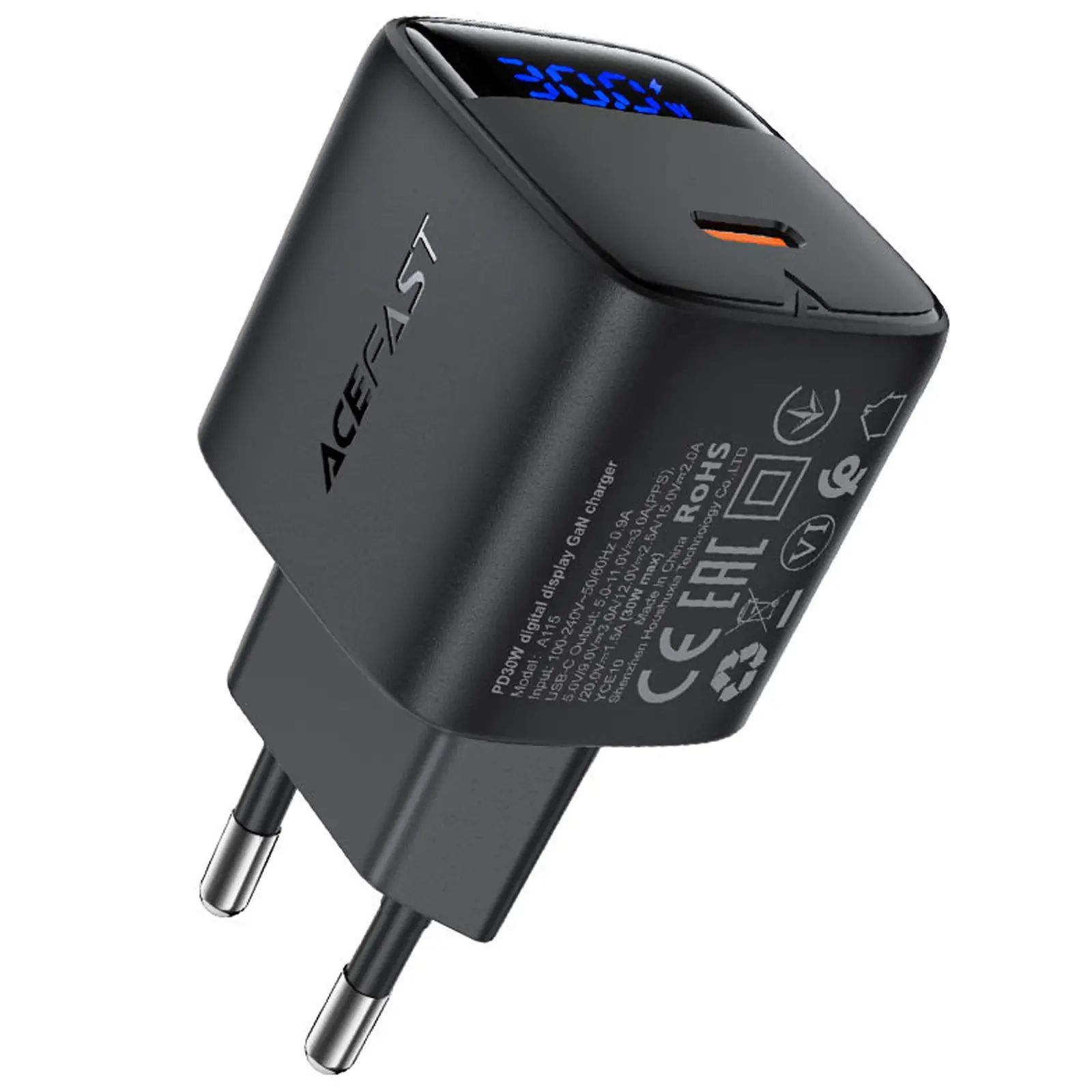 МЗП Acefast A115 PD30W GaN (1USB-C), купити оптом з доставкою