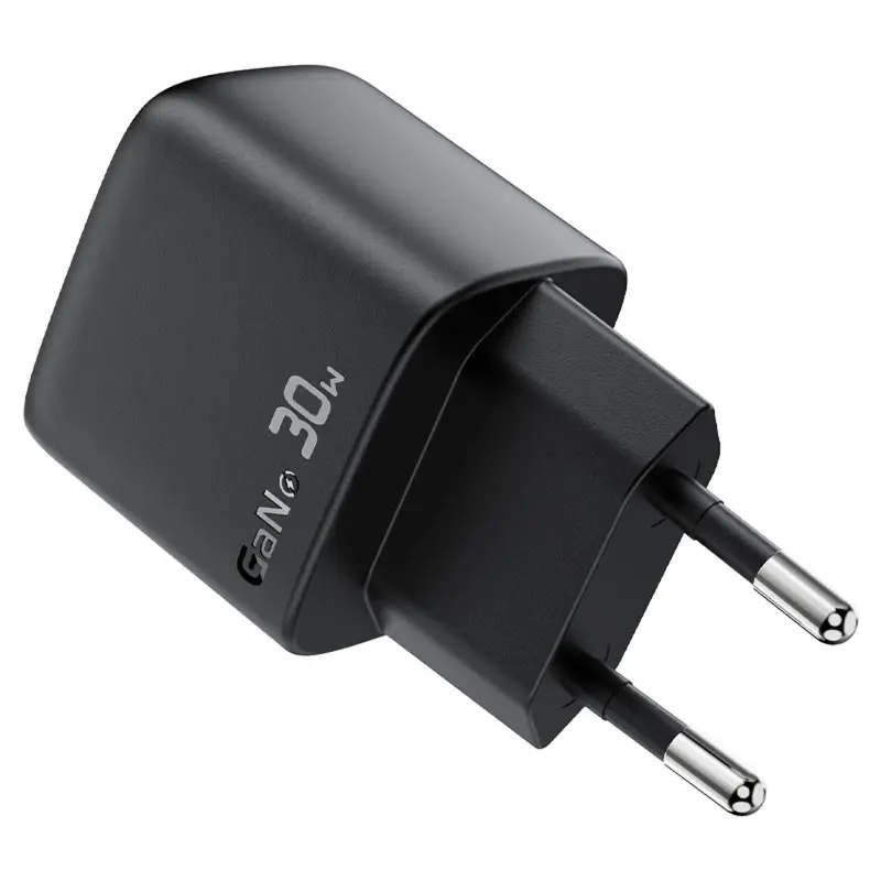 СЗУ Acefast A115 PD30W GaN (1USB-C) + кабель Type-C to Type-C, Black 3, купить оптом с доставкой