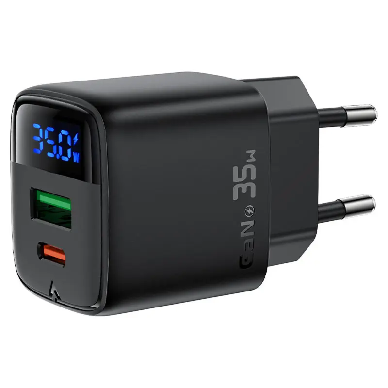 СЗУ Acefast A116 PD35W+QC3.0 GaN (1USB-A/1C), Black 3, купить оптом с доставкой