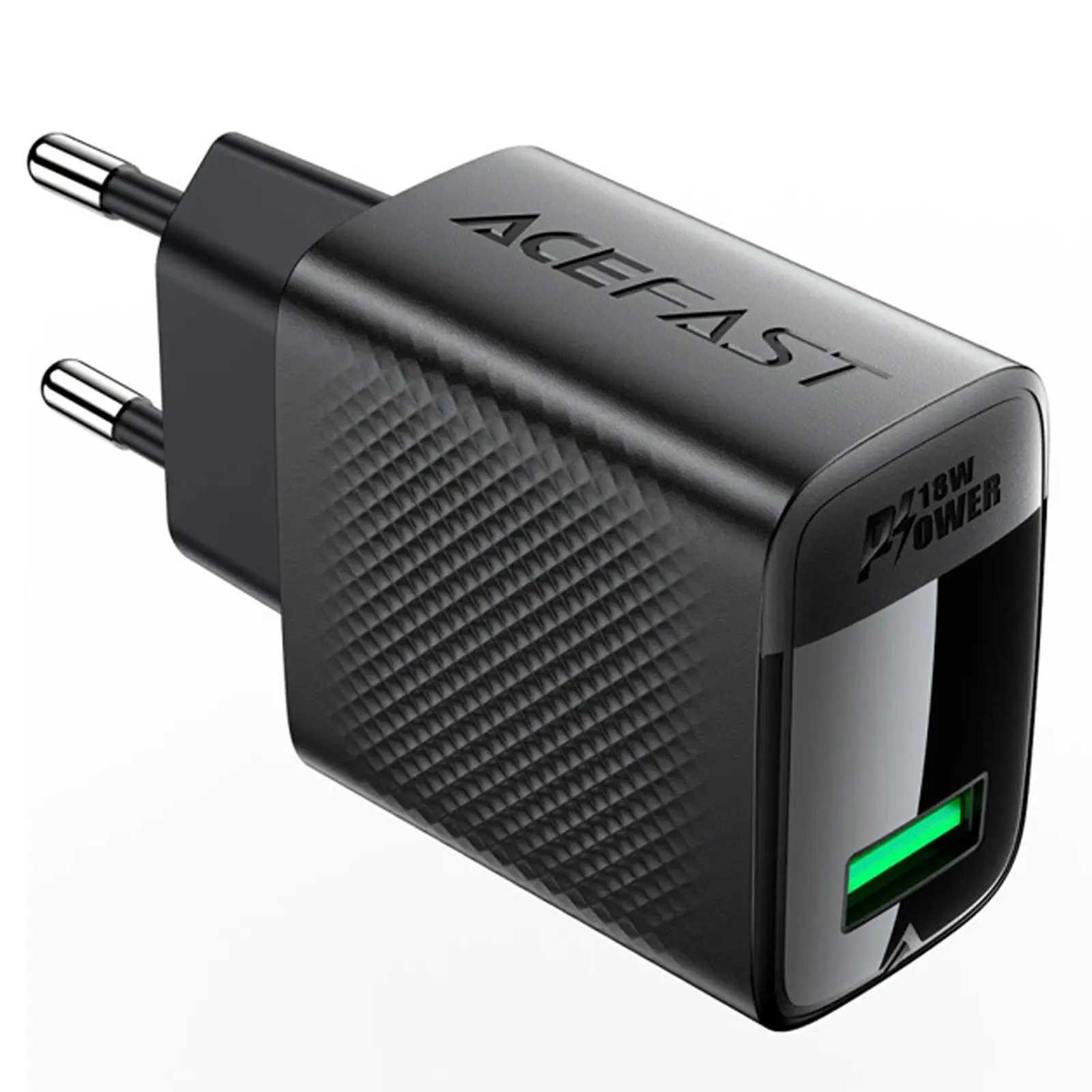 МЗП Acefast A90 QC3.0 18W (1USB-A), Black 1, купити оптом з доставкою