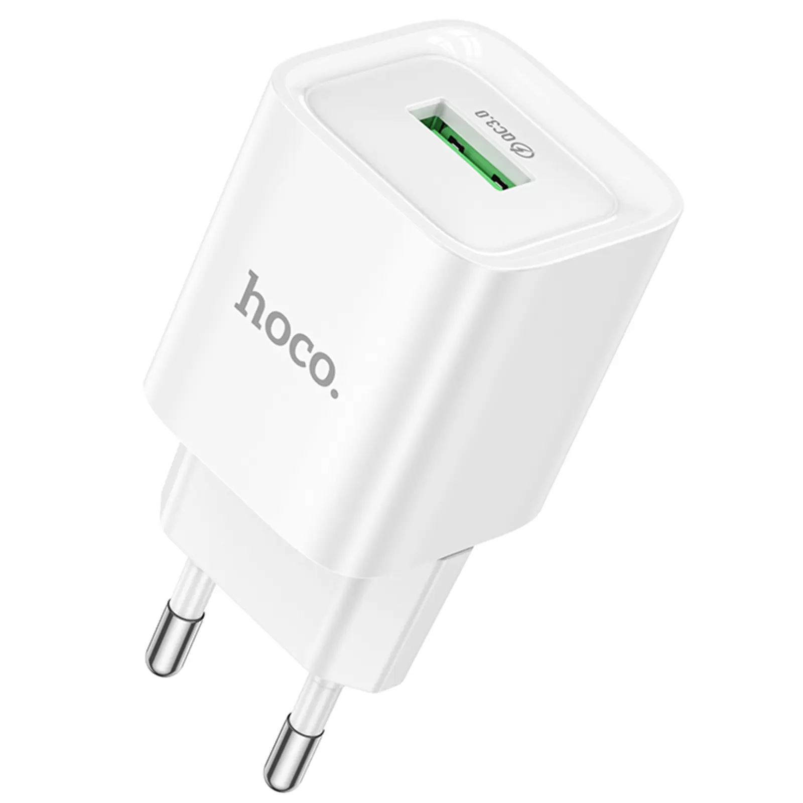 МЗП Hoco C145A Charm QC3.0 18W (1USB-A), White, купити оптом з доставкою