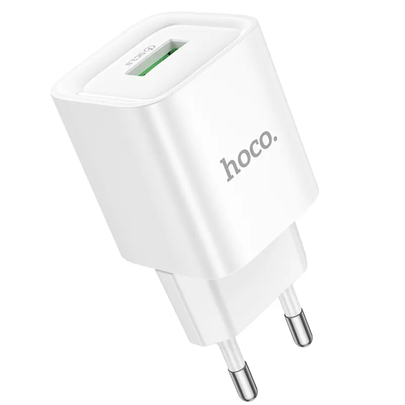 МЗП Hoco C145A Charm QC3.0 18W (1USB-A), White 3, купити оптом з доставкою