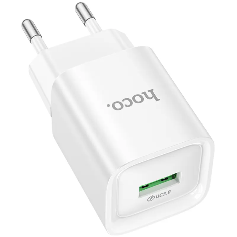 МЗП Hoco C145A Charm QC3.0 18W (1USB-A), White 6, купити оптом з доставкою