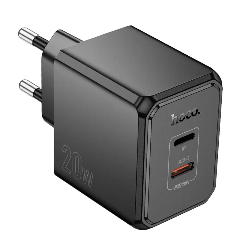 МЗП Hoco CS16A Wish PD20W (1USB-C/1L), Black 1, купити оптом з доставкою