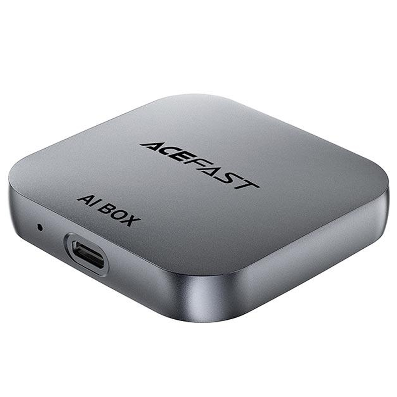 Адаптер Acefast QC2 AI Box car wireless CarPlay/Android Auto, Metal gray 2, купить оптом с доставкой