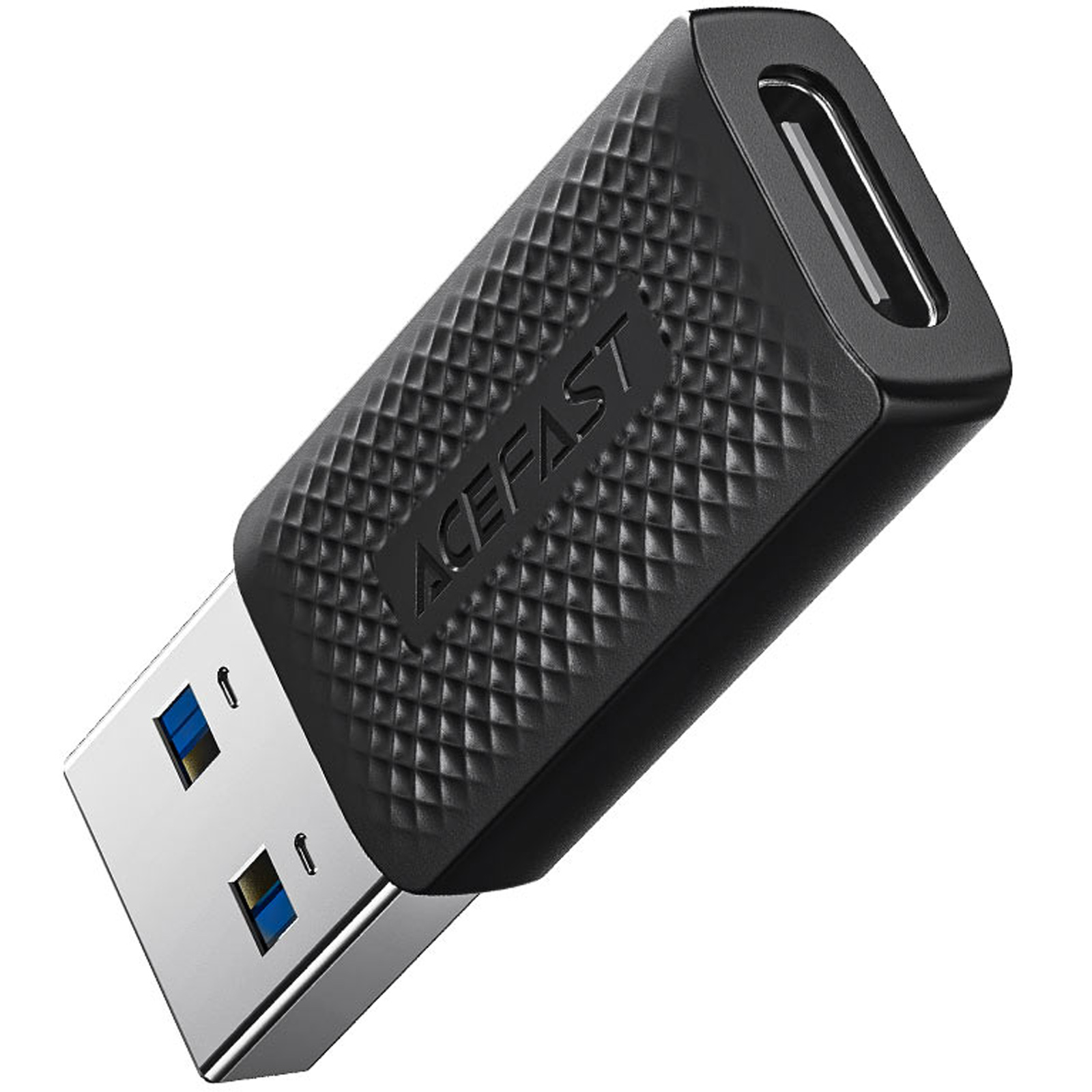 Переходник Acefast J2 USB Male to Type-C Female USB3.0, Black 2, купить оптом с доставкой