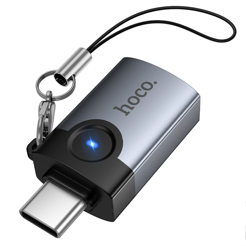 Перехідник Hoco UA46C Type-C Male to USB Female USB3.0 на малюнкі №1