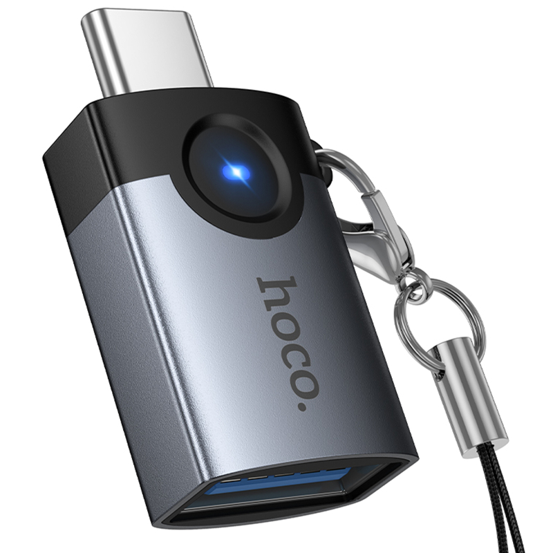 Перехідник Hoco UA46C Type-C Male to USB Female USB3.0 на малюнкі №6