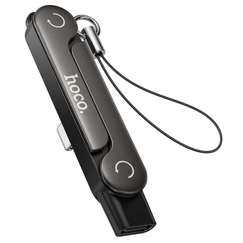 Перехідник Hoco UA47 Lightning male to Type-C female adapter на малюнкі №1