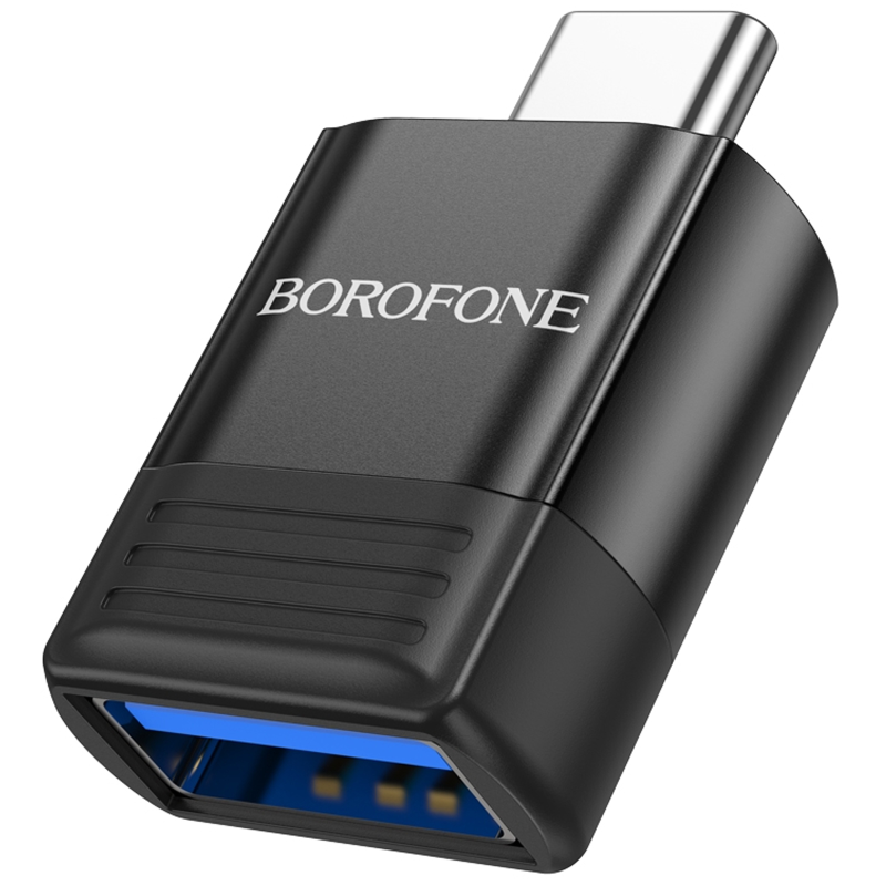 Переходник Borofone BV18 Type-C male to USB female 3.0, купить оптом с доставкой