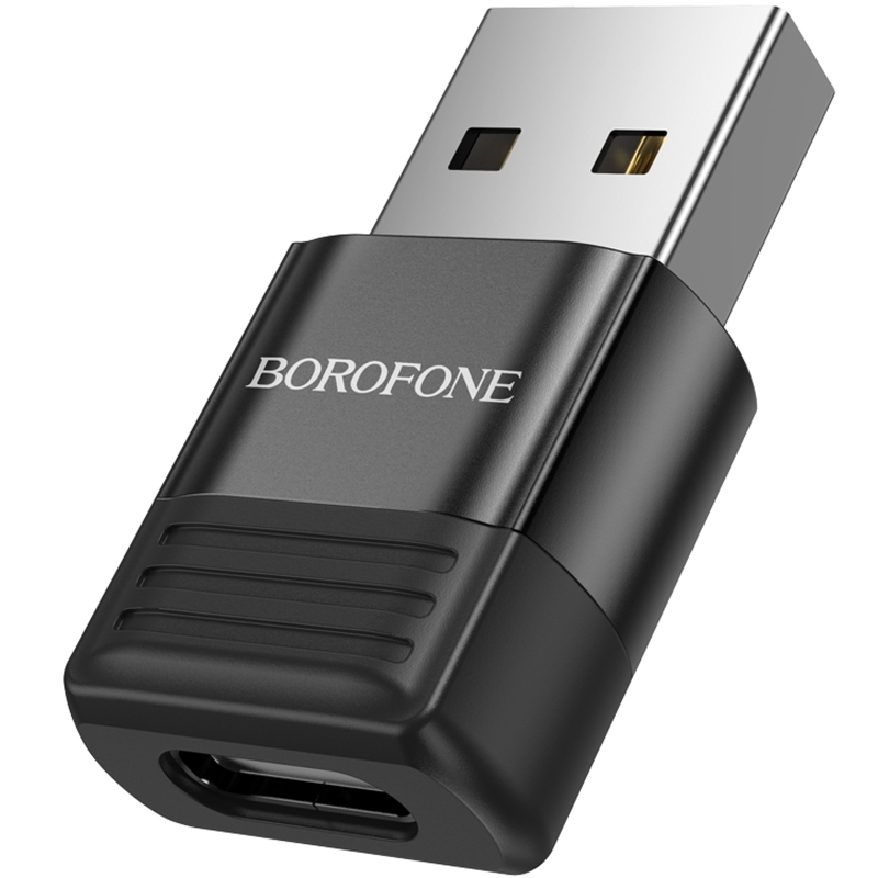Переходник Borofone BV18 USB male to Type-C female USB2.0, купить оптом с доставкой