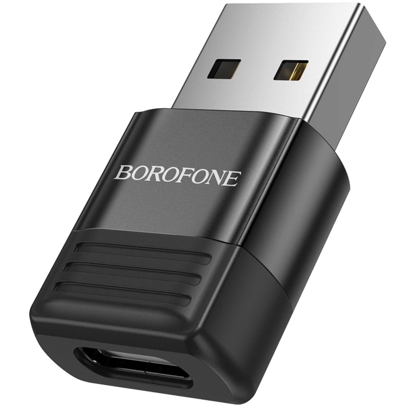 Переходник Borofone BV18 USB male to Type-C female USB2.0, купить оптом с доставкой