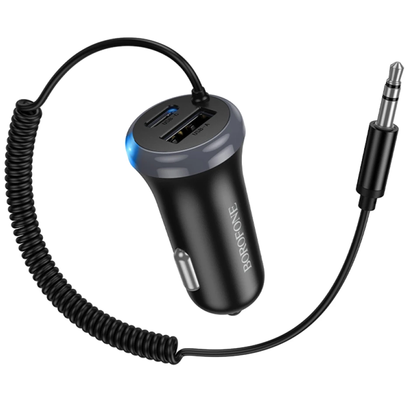 Bluetooth аудіо ресивер Borofone BC64 Contento 15W (AUX 3.5mm/1USB-A/1C), Black 2, купити оптом з доставкою