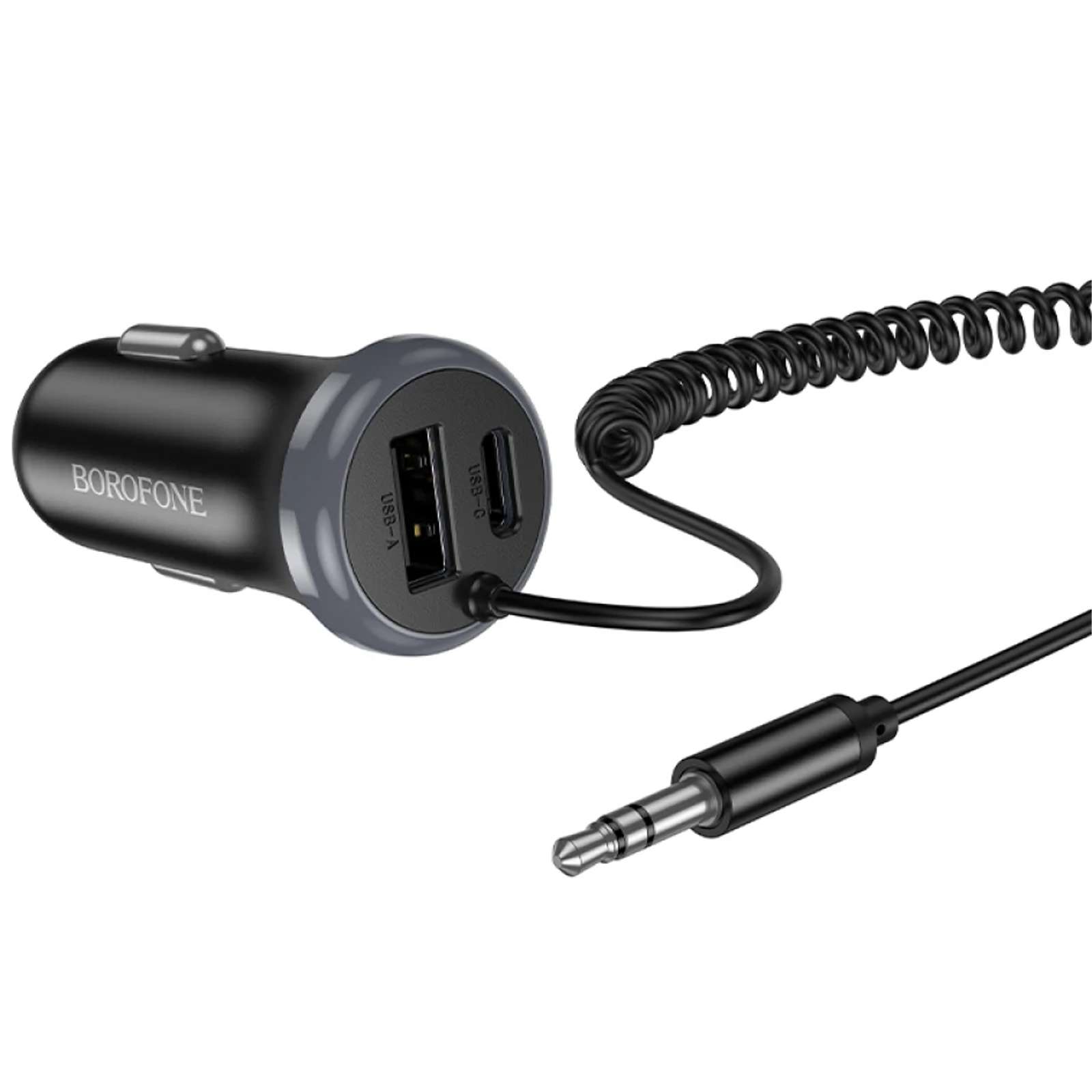 Bluetooth аудіо ресивер Borofone BC64 Contento 15W (AUX 3.5mm/1USB-A/1C), Black 3, купити оптом з доставкою