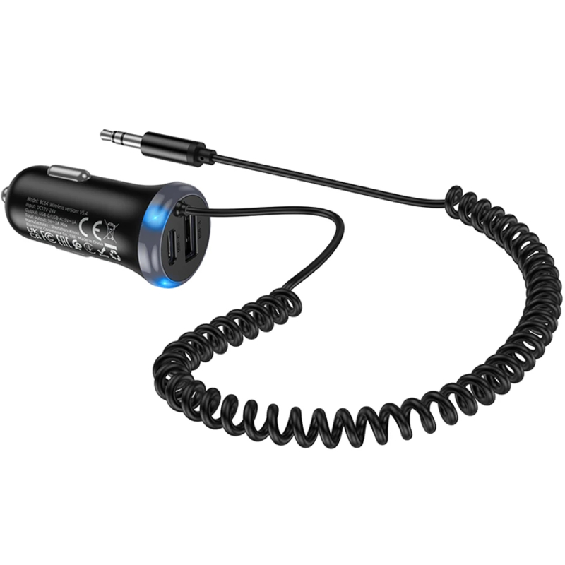 Bluetooth аудио ресивер Borofone BC64 Contento 15W (AUX 3.5mm/1USB-A/1C) на картинке №5