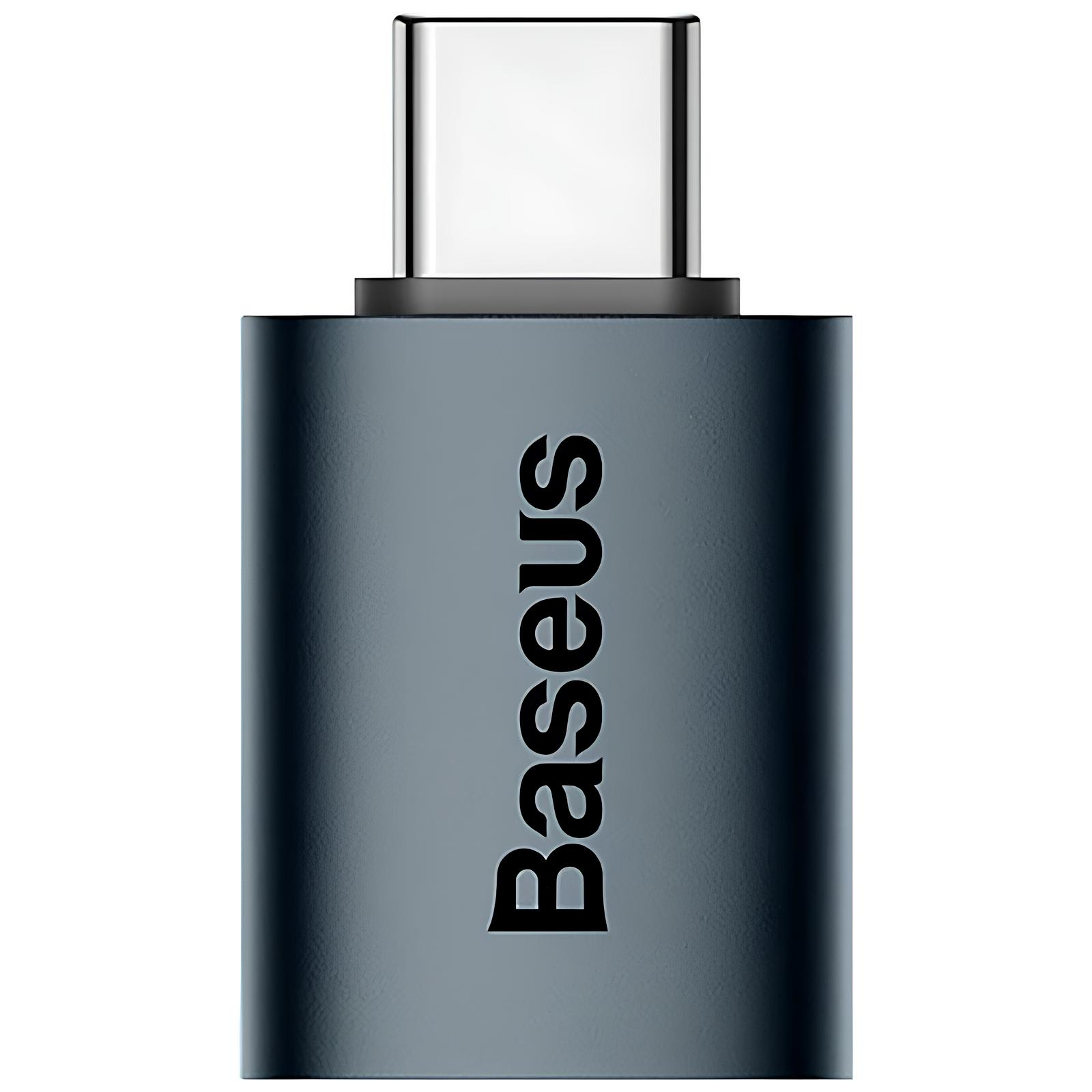 Перехідник Baseus Ingenuity Series Mini Type-C to USB 3.1 (ZJJQ000001), Blue 2, купити оптом з доставкою