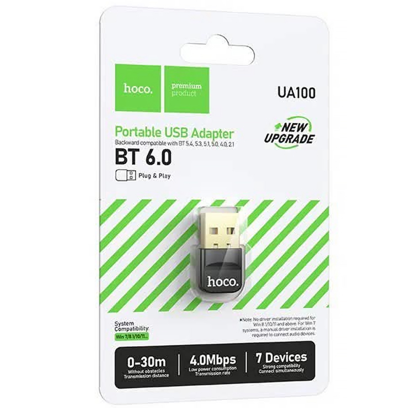 Bluetooth адаптер Hoco UA100 BT6.0 на картинке №3