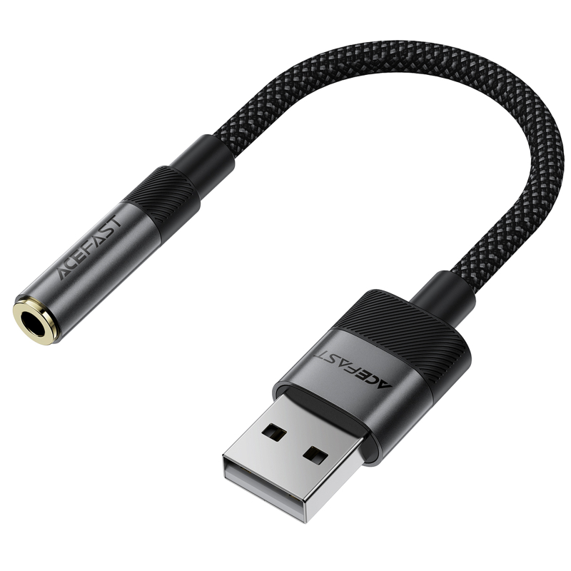 Перехідник Acefast J13 USB male to AUX 3.5mm female на малюнкі №5