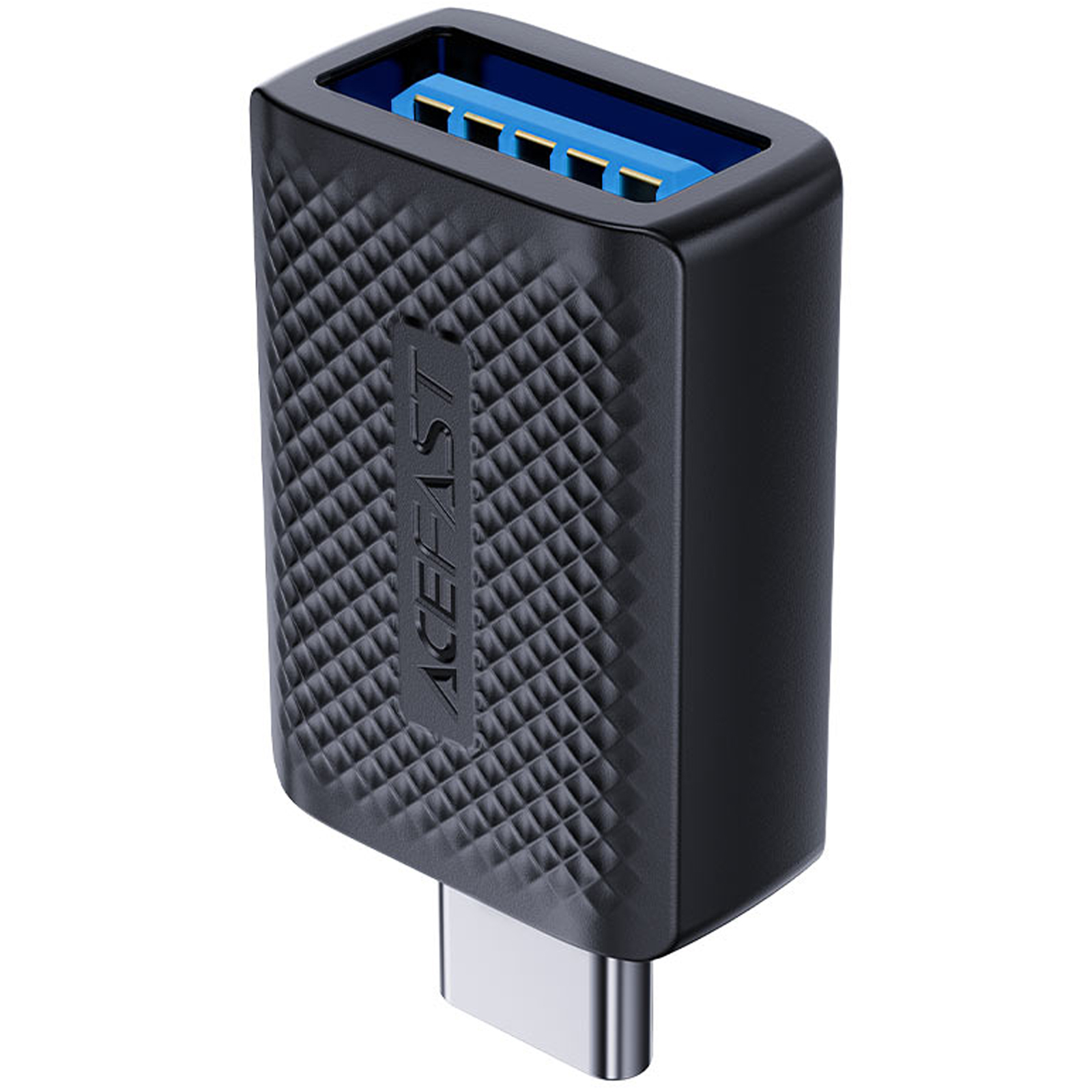 Переходник Acefast J1 Type- Male to USB Female, Black, купить оптом с доставкой