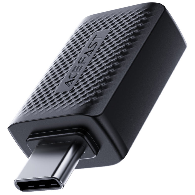 Переходник Acefast J1 Type- Male to USB Female, Black 2, купить оптом с доставкой