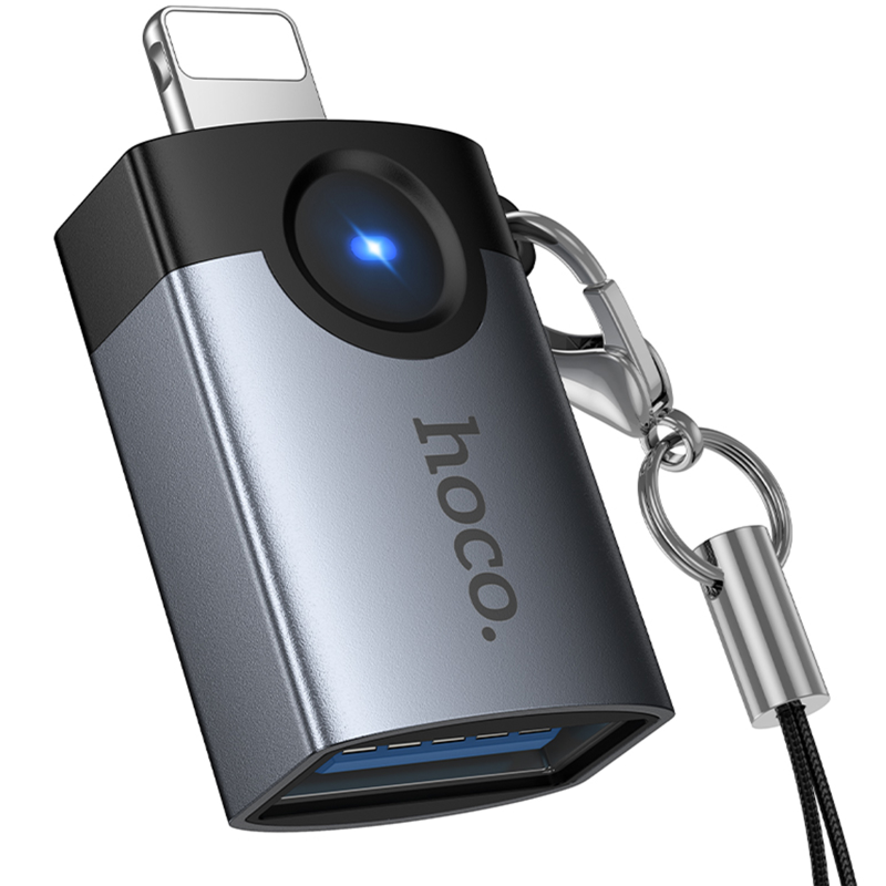 Уцінка Перехідник Hoco UA46 Lightning Male to USB Female USB2.0, купити оптом з доставкою