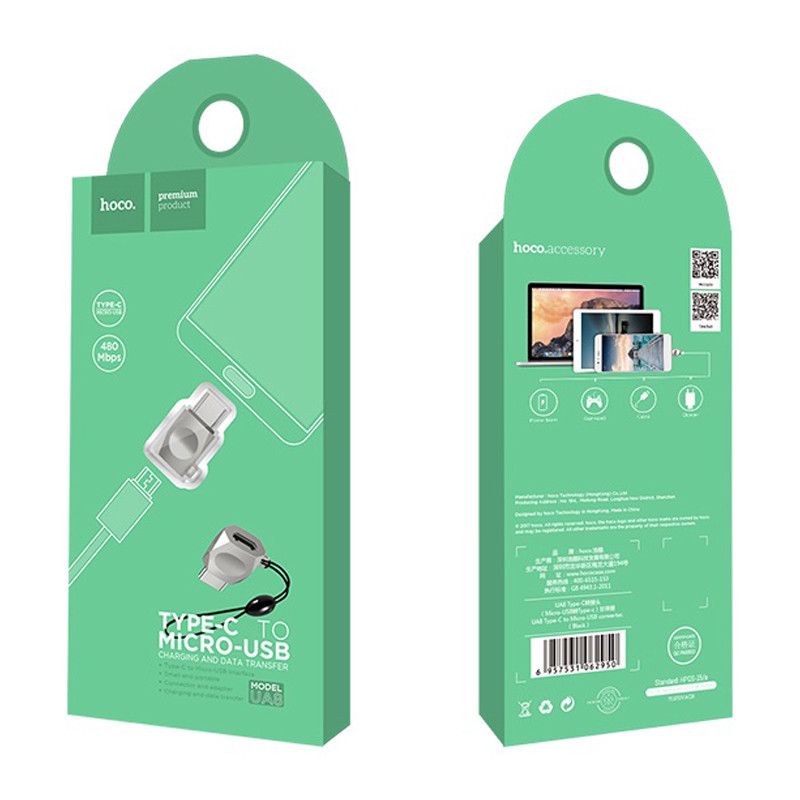 Перехідник Hoco UA8 MicroUSB to Type-C на малюнкі №7