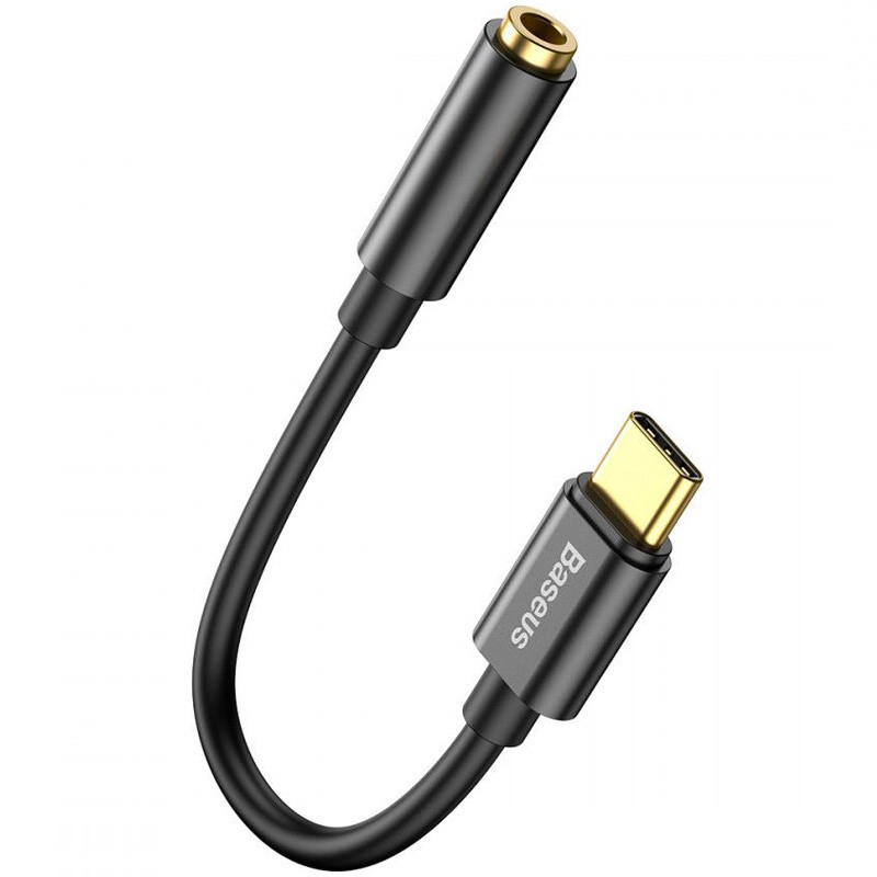 Переходник Baseus L54 Type-C to 3.5mm (CATL54), Черный, купить оптом с доставкой