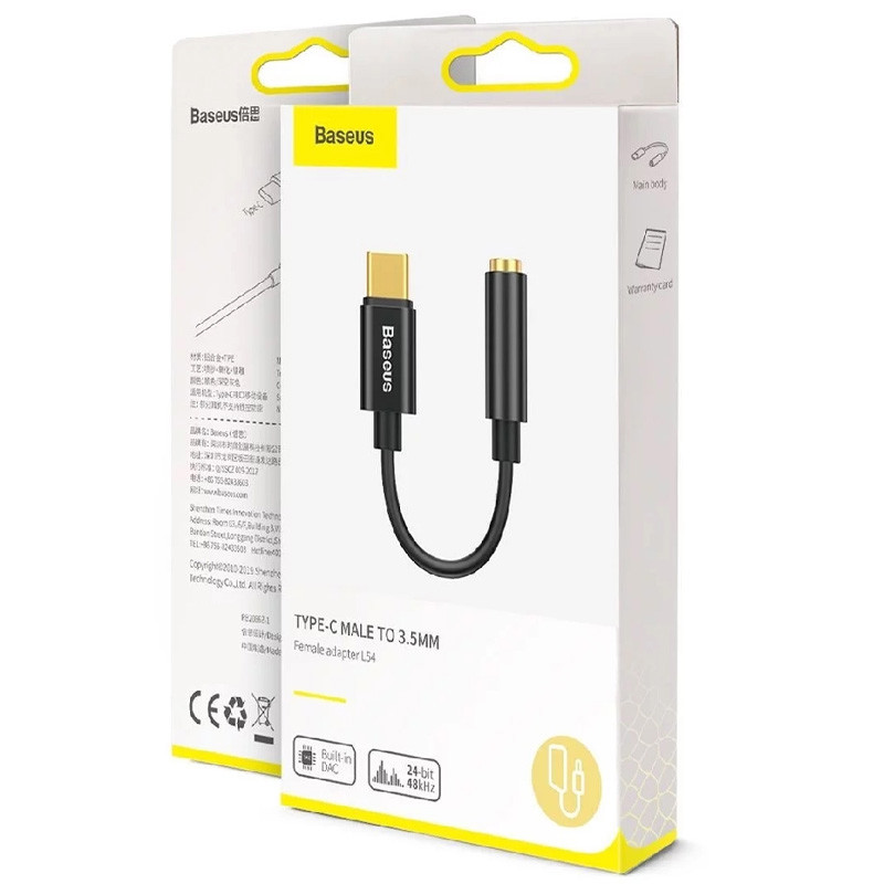 Переходник Baseus L54 Type-C to 3.5mm (CATL54) на картинке №6