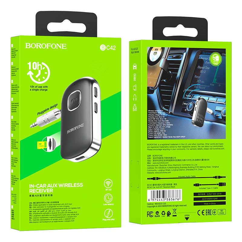 Bluetooth аудіо ресивер BOROFONE BC42 дивитися фото №6