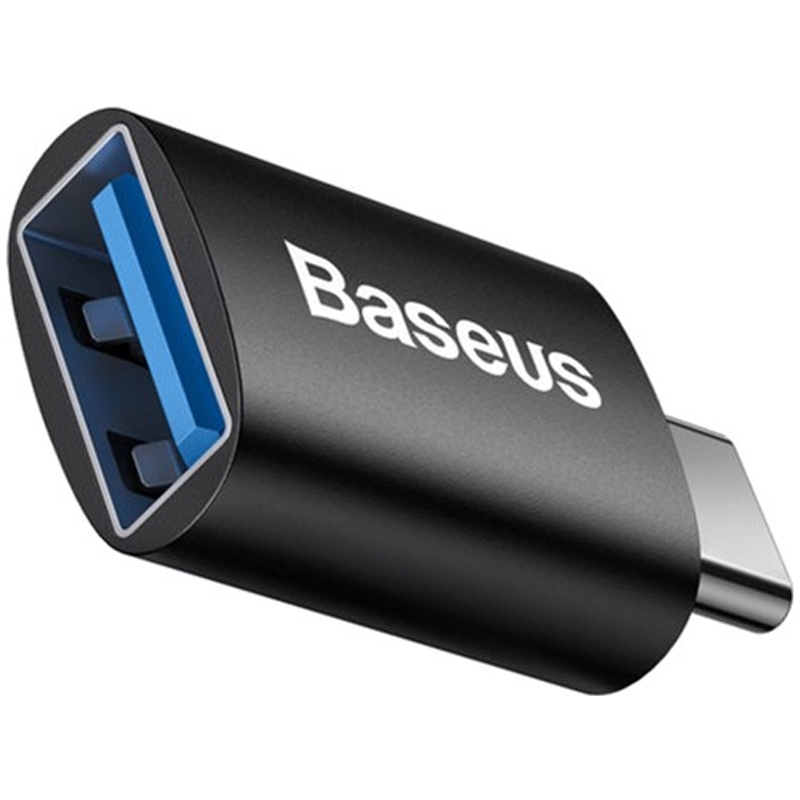 Перехідник Baseus Ingenuity Series Mini Type-C to USB 3.1 (ZJJQ000001), Black, купити оптом з доставкою