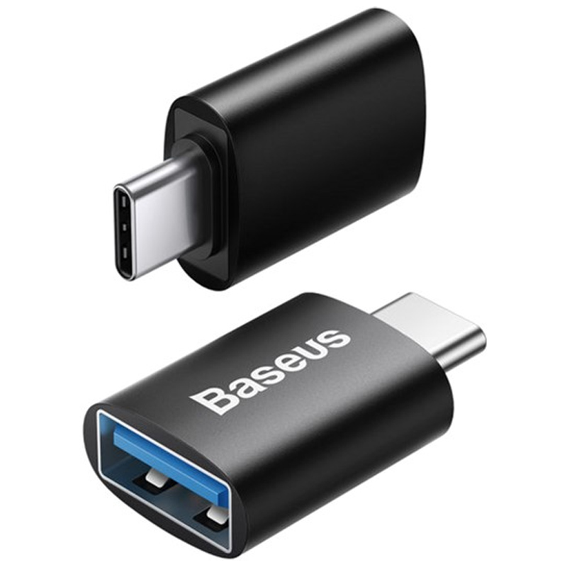 Перехідник Baseus Ingenuity Series Mini Type-C to USB 3.1 (ZJJQ000001), Black 1, купити оптом з доставкою