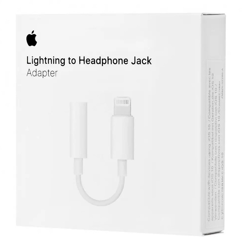 Перехідник Lightning to 3.5 mm Jack Audio Adapter for Apple (AAA) (box) дивитися фото №3