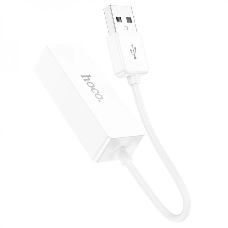 Перехідник Hoco UA22 Acquire USB ethernet adapter (100 Mbps) дивитися фото №4