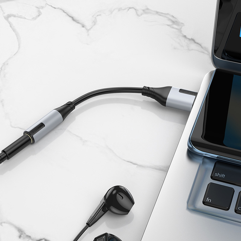 Перехідник Borofone BV19 Creator USB to 3.5mm дивитися фото №7