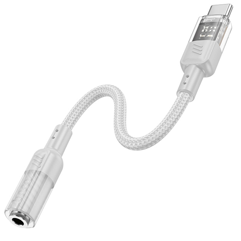 Перехідник Aux Hoco LS37 Spirit transparent external sound card Type-C to 3.5mm дивитися фото №3