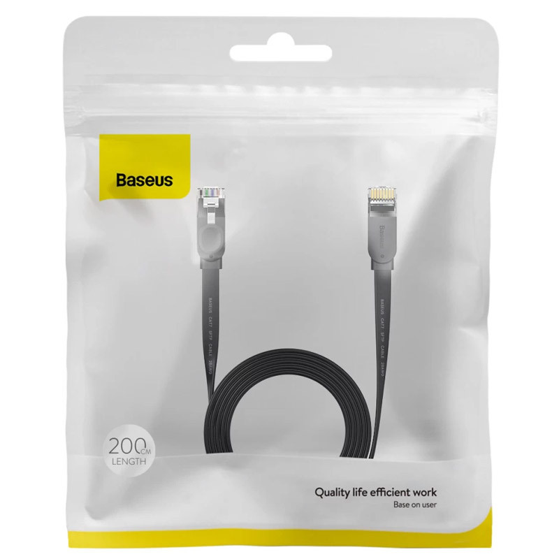 Кабель (патч-корд) Baseus High Speed Six types of RJ45 Gigabit network (2m) (WKJS000101) дивитися фото №6
