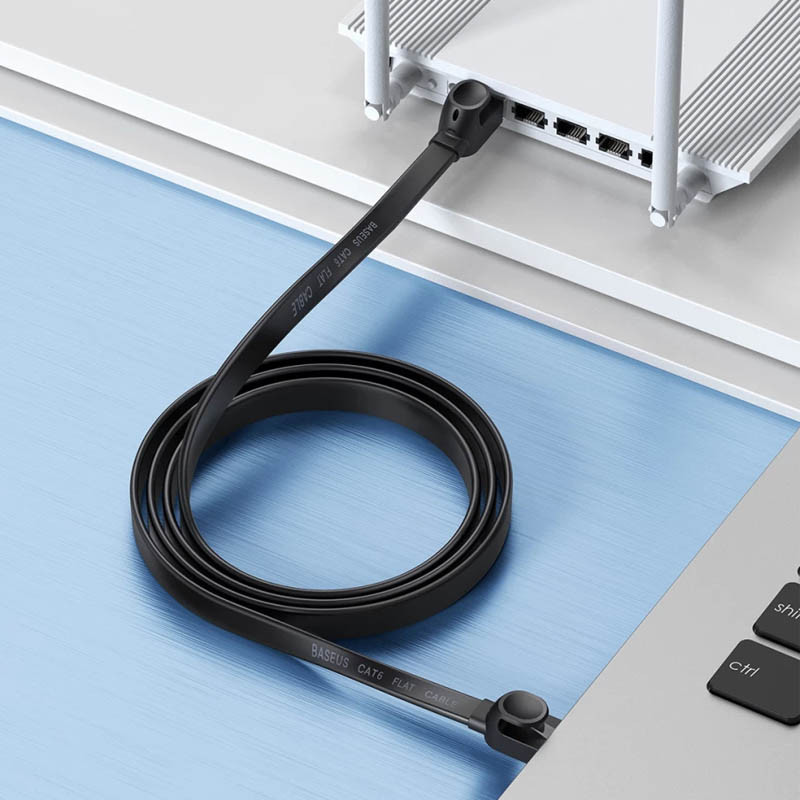 Кабель (патч-корд) Baseus High Speed Six types of RJ45 Gigabit network (2m) (WKJS000101) дивитися фото №7