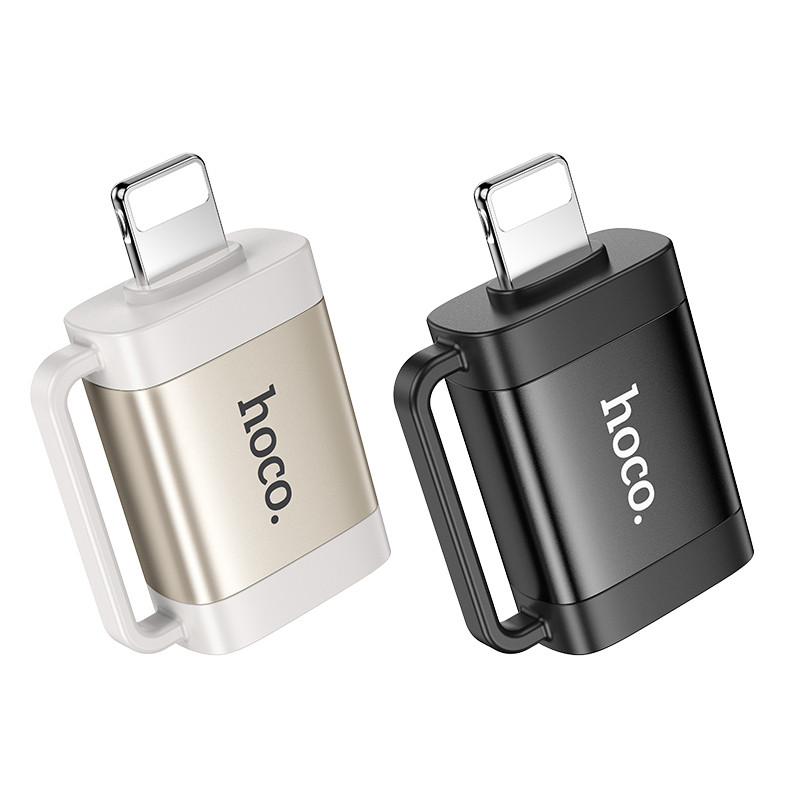 Переходник Hoco UA31A OTG Lightning male to USB female, купить оптом с доставкой