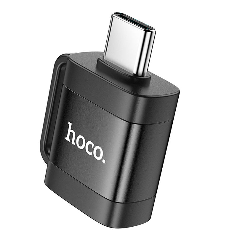 Перехідник Hoco UA31C OTG Type-C male to USB female на малюнкі №1