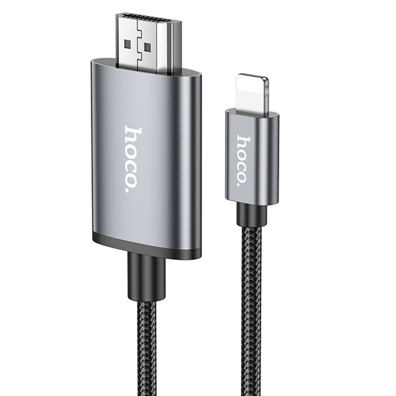 Переходник Hoco UA27 HD Lightning to HDMI (2m), купить оптом с доставкой