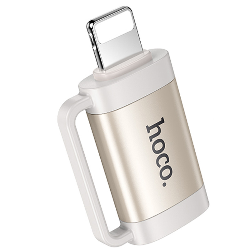 Перехідник Hoco UA31B OTG Lightning male to Type-C female на малюнкі №1