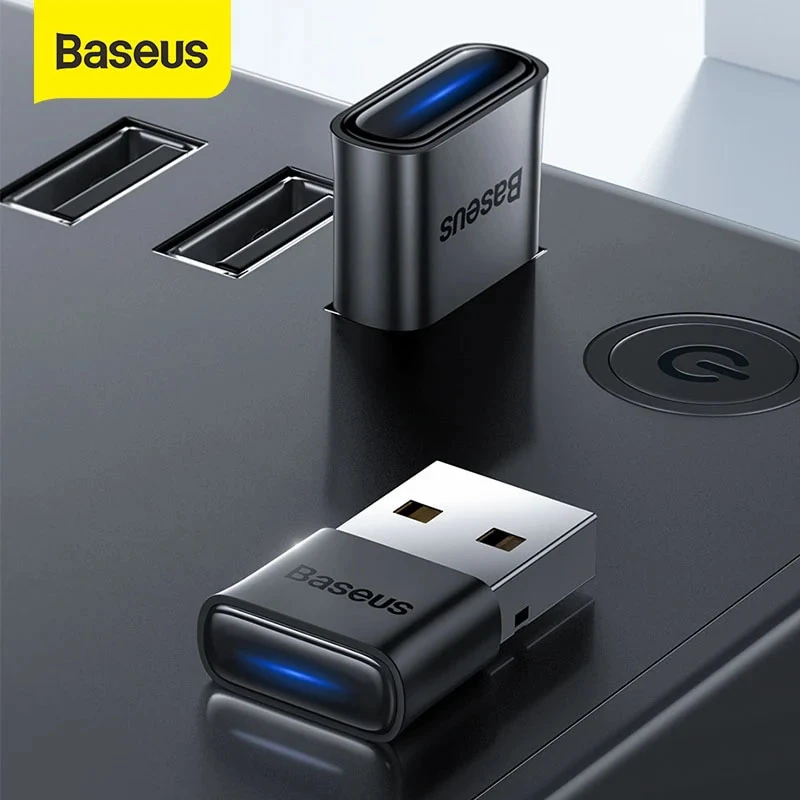 Уцінка Bluetooth адаптер Baseus BA04 (ZJBA), Пошкоджена упаковка / Чорний 1, купити оптом з доставкою