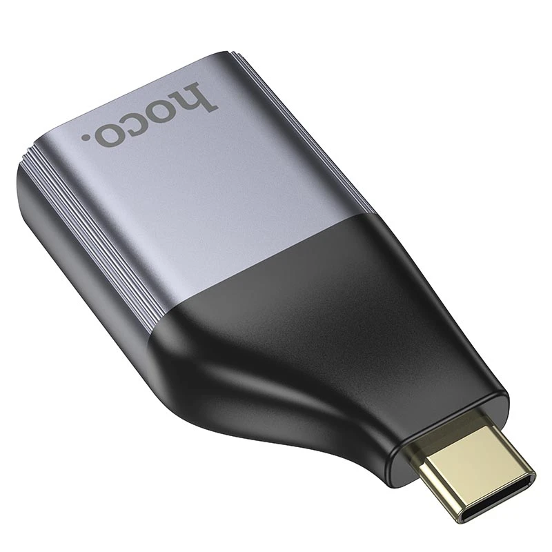 Переходник Hoco UA33 Type-C to HDTV, Metal grey 2, купить оптом с доставкой