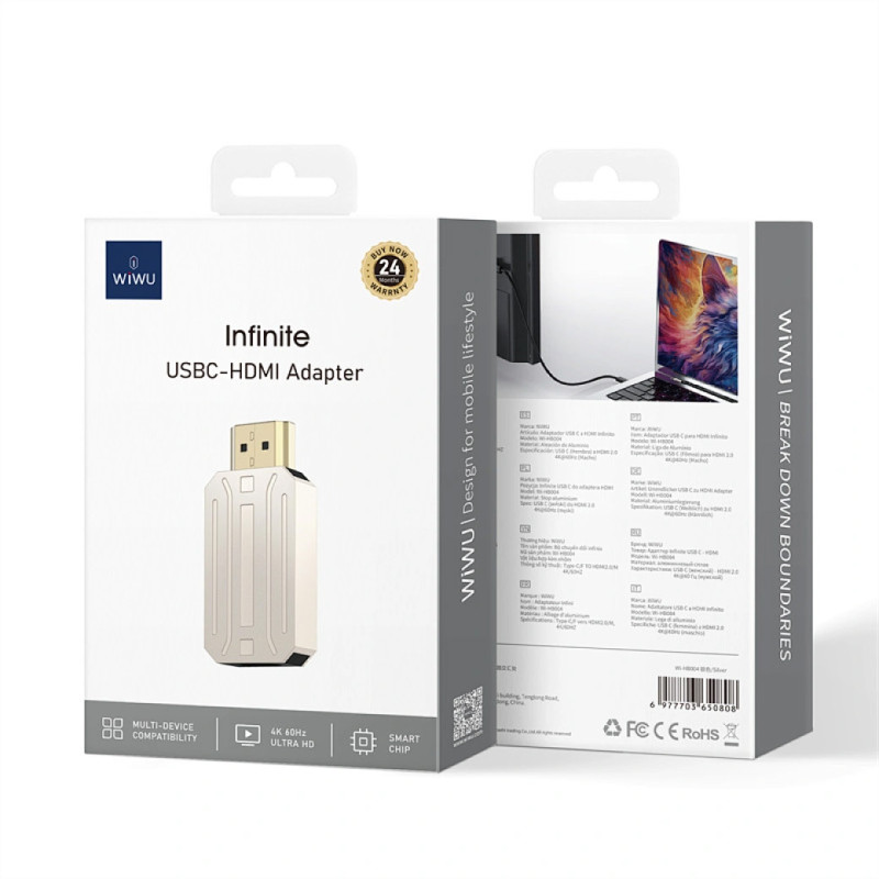 Перехідник WIWU Wi-HB004 Infinite USB-C to HDMI на малюнкі №5