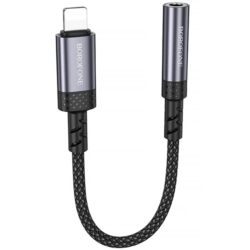 Перехідник Borofone BV24 Graceful Lightning to 3.5mm на малюнкі №1