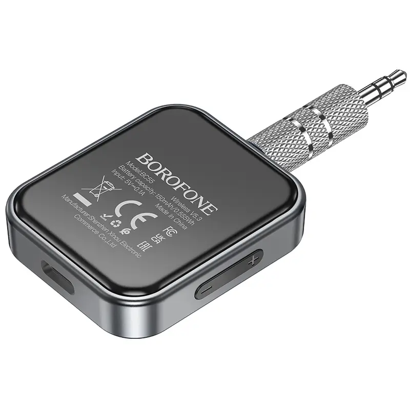 Bluetooth аудио ресивер Borofone BC55 Suave (AUX 3.5mm), Black 4, купить оптом с доставкой