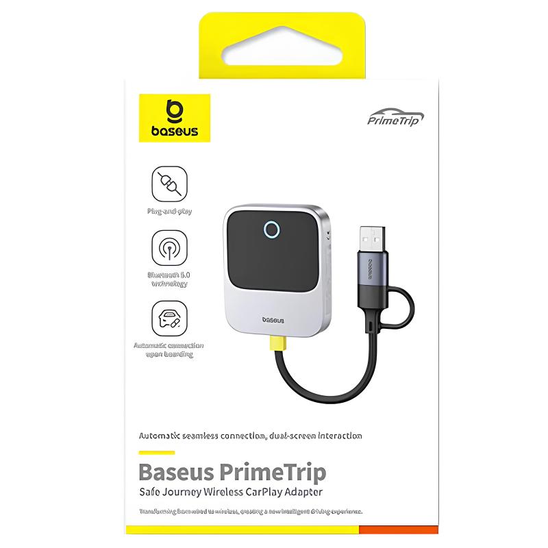 Адаптер Baseus SafeJourney Series OS Wireless CarPlay (C10745100813-00) на малюнкі №2