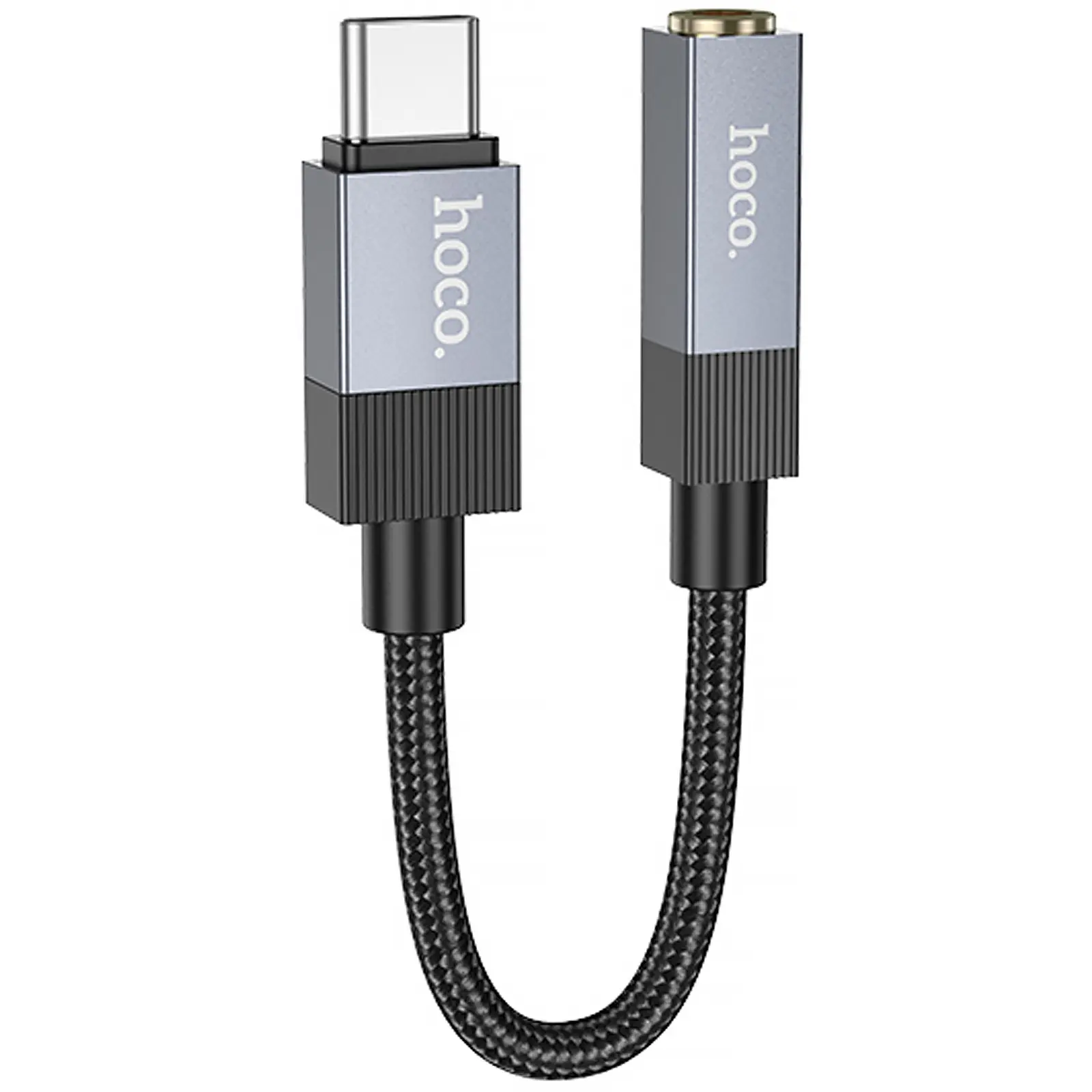 Переходник Hoco UPA32C Type-C to 3.5mm, Black, купить оптом с доставкой