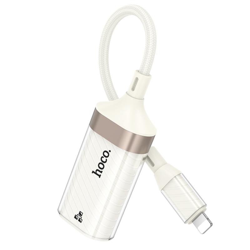 Перехідник Hoco UA41A Crystal Lightning to RJ45 100 Mbs (0.15m) на малюнкі №2