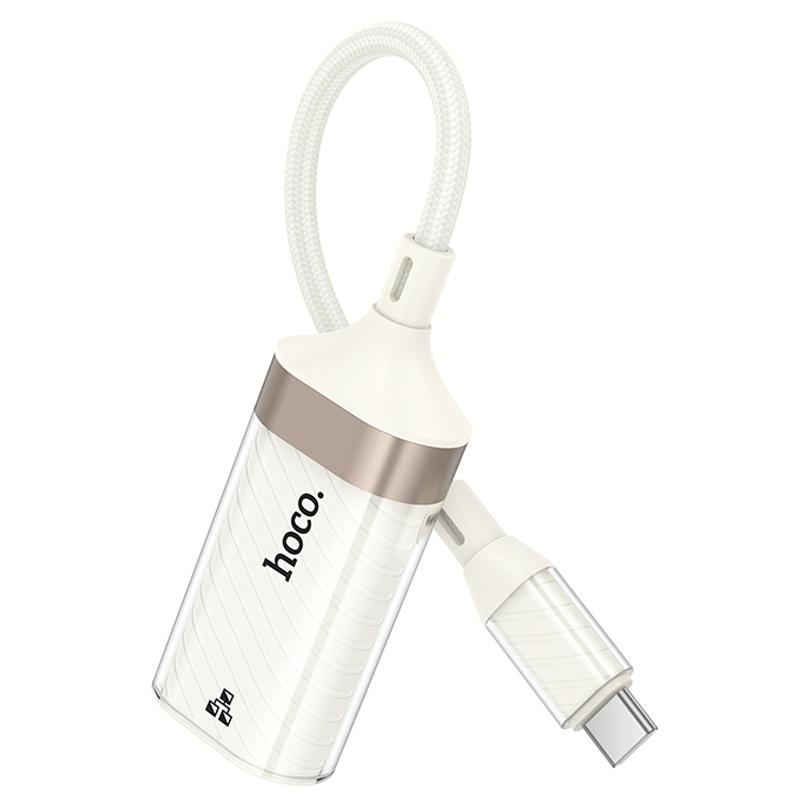 Перехідник Hoco UA41B Crystal Type-C to RJ45 100 Mbs (0.15m) на малюнкі №2